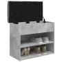 Ingenieurholz Schuhbank in Betongrau 62x32x50 cm von , Bänke für Hallen und Lager - Ref: Foro24-835099, Preis: 55,14 €, Rabat...