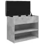Ingenieurholz Schuhbank in Betongrau 62x32x50 cm von , Bänke für Hallen und Lager - Ref: Foro24-835099, Preis: 54,55 €, Rabat...