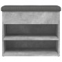 Ingenieurholz Schuhbank in Betongrau 62x32x50 cm von , Bänke für Hallen und Lager - Ref: Foro24-835099, Preis: 55,14 €, Rabat...