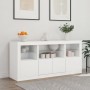 Aparador con luces LED blanco 142,5x37x67 cm by , Sideboards - Ref: Foro24-3209065, Price: 197,64 €, Discount: %