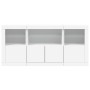 Aparador con luces LED blanco 142,5x37x67 cm by , Sideboards - Ref: Foro24-3209065, Price: 197,64 €, Discount: %
