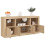 Sideboard mit LED-Lichtern in Sonoma-Eiche 142,5x37x67 cm. von , Sideboards - Ref: Foro24-3209067, Preis: 185,75 €, Rabatt: %