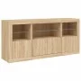 Sideboard mit LED-Lichtern in Sonoma-Eiche 142,5x37x67 cm. von , Sideboards - Ref: Foro24-3209067, Preis: 178,68 €, Rabatt: %