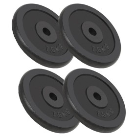 Hantelscheiben aus Gusseisen 4 Stück 4x7,5 kg von vidaXL, freies Gewicht - Ref: Foro24-91393, Preis: 126,83 €, Rabatt: %