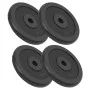Discos de pesas de hierro fundido 4 uds 4x7,5 kg de vidaXL, Peso libre - Ref: Foro24-91393, Precio: 124,23 €, Descuento: %