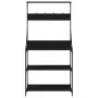 Estantería cocina con ganchos 4 niveles madera ingeniería negro by , Kitchen utensil containers - Ref: Foro24-838958, Price: ...