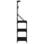 Estantería cocina con ganchos 4 niveles madera ingeniería negro by , Kitchen utensil containers - Ref: Foro24-838958, Price: ...