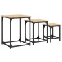 Mesas de centro apilables 3 pzas madera ingeniería roble Sonoma by , Coffee table - Ref: Foro24-838924, Price: 49,03 €, Disco...