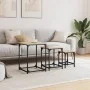 Mesas de centro apilables 3 pzas madera ingeniería roble Sonoma by , Coffee table - Ref: Foro24-838924, Price: 49,04 €, Disco...