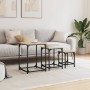 Mesas de centro apilables 3 pzas madera ingeniería roble Sonoma by , Coffee table - Ref: Foro24-838924, Price: 49,03 €, Disco...