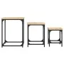 Mesas de centro apilables 3 pzas madera ingeniería roble Sonoma by , Coffee table - Ref: Foro24-838924, Price: 49,04 €, Disco...