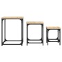 Mesas de centro apilables 3 pzas madera ingeniería roble Sonoma by , Coffee table - Ref: Foro24-838924, Price: 49,03 €, Disco...