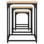 Mesas de centro apilables 3 pzas madera ingeniería roble Sonoma by , Coffee table - Ref: Foro24-838924, Price: 49,04 €, Disco...