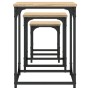 Mesas de centro apilables 3 pzas madera ingeniería roble Sonoma by , Coffee table - Ref: Foro24-838924, Price: 49,03 €, Disco...
