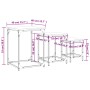 Mesas de centro apilables 3 pzas madera ingeniería roble Sonoma by , Coffee table - Ref: Foro24-838924, Price: 49,03 €, Disco...