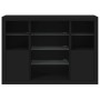 Aparadores con luces LED 3 piezas madera de ingeniería negro by , Sideboards - Ref: Foro24-3209129, Price: 203,05 €, Discount: %
