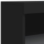 Aparadores con luces LED 3 piezas madera de ingeniería negro by , Sideboards - Ref: Foro24-3209129, Price: 203,05 €, Discount: %