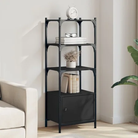 Librería de 3 estantes madera ingeniería negro 41x30x109,5 cm by , Bookcases and shelves - Ref: Foro24-838998, Price: 49,19 €...