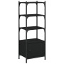 Librería de 3 estantes madera ingeniería negro 41x30x109,5 cm by , Bookcases and shelves - Ref: Foro24-838998, Price: 49,79 €...
