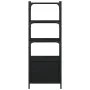 Librería de 3 estantes madera ingeniería negro 41x30x109,5 cm by , Bookcases and shelves - Ref: Foro24-838998, Price: 49,19 €...