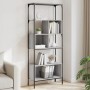 Bücherregal mit 5 Regalen aus grauem Sonoma-Ingenieurholz 76x33x188,5cm. von , Bücherregale und Regale - Ref: Foro24-839006, ...
