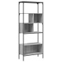 Bücherregal mit 5 Regalen aus grauem Sonoma-Ingenieurholz 76x33x188,5cm. von , Bücherregale und Regale - Ref: Foro24-839006, ...