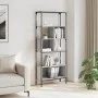Librería 5 estantes madera ingeniería gris Sonoma 76x33x188,5cm de , Librerías y estanterías - Ref: Foro24-839006, Precio: 75...
