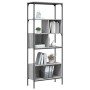 Bücherregal mit 5 Regalen aus grauem Sonoma-Ingenieurholz 76x33x188,5cm. von , Bücherregale und Regale - Ref: Foro24-839006, ...