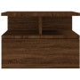 Floating nightstand in brown oak wood 40x31x27 cm by vidaXL, Nightstands - Ref: Foro24-815316, Price: 42,11 €, Discount: %
