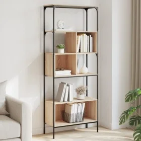 Bücherregal mit 5 Regalen aus Eichen-Ingenieurholz, 76x33x188,5 cm. von , Bücherregale und Regale - Ref: Foro24-839004, Preis...