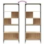 Librería 5 estantes madera de ingeniería roble 76x33x188,5 cm by , Bookcases and shelves - Ref: Foro24-839004, Price: 91,09 €...