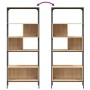 Librería 5 estantes madera de ingeniería roble 76x33x188,5 cm by , Bookcases and shelves - Ref: Foro24-839004, Price: 92,36 €...