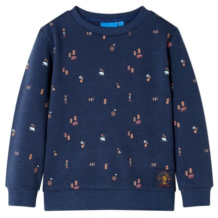 Kinder-Sweatshirt in Marineblau Melange, Größe 116. von , Kinder-T-Shirts - Ref: Foro24-12791, Preis: 12,08 €, Rabatt: %