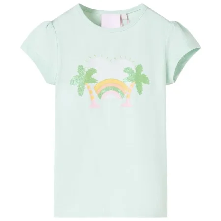 Camiseta infantil verde menta claro 104 de , Camisetas para niños - Ref: Foro24-10425, Precio: 8,06 €, Descuento: %