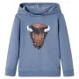 Sudadera infantil con capucha azul melange 140 by , Kids T-shirts - Ref: Foro24-13018, Price: 15,49 €, Discount: %