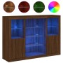 Sideboard mit LED-Licht 3-teilig aus braunem Eichen-Ingenieurholz von , Sideboards - Ref: Foro24-3209134, Preis: 204,90 €, Ra...