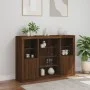 Sideboard mit LED-Licht 3-teilig aus braunem Eichen-Ingenieurholz von , Sideboards - Ref: Foro24-3209134, Preis: 202,17 €, Ra...
