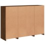 Sideboard mit LED-Licht 3-teilig aus braunem Eichen-Ingenieurholz von , Sideboards - Ref: Foro24-3209134, Preis: 204,90 €, Ra...