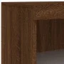 Aparador con luz LED 3 pzas madera de ingeniería marrón roble by , Sideboards - Ref: Foro24-3209134, Price: 202,17 €, Discoun...