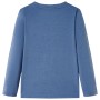 Kinder Langarmshirt in meliertem Blau, Größe 128. von , Kinder-T-Shirts - Ref: Foro24-12992, Preis: 8,39 €, Rabatt: %