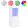 Aparador con luces LED blanco 41x37x100 cm by , Sideboards - Ref: Foro24-836644, Price: 89,02 €, Discount: %