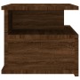 Floating nightstand in brown oak wood 40x31x27 cm by vidaXL, Nightstands - Ref: Foro24-815316, Price: 42,11 €, Discount: %