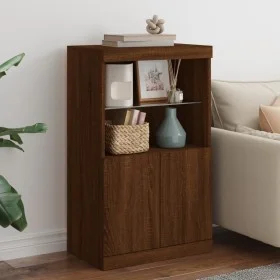 Sideboard mit LED-Lichtern in Eichenbraun 60,5x37x100 cm von , Sideboards - Ref: Foro24-836671, Preis: 79,30 €, Rabatt: %