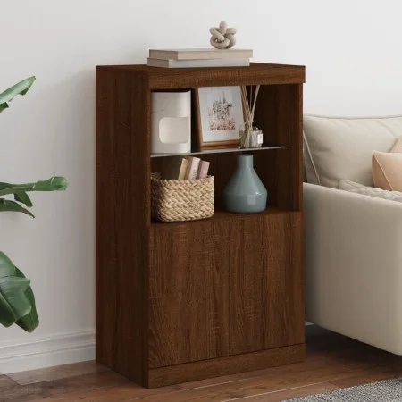 Sideboard mit LED-Lichtern in Eichenbraun 60,5x37x100 cm von , Sideboards - Ref: Foro24-836671, Preis: 79,30 €, Rabatt: %