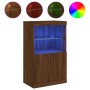 Sideboard mit LED-Lichtern in Eichenbraun 60,5x37x100 cm von , Sideboards - Ref: Foro24-836671, Preis: 81,12 €, Rabatt: %