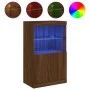 Sideboard mit LED-Lichtern in Eichenbraun 60,5x37x100 cm von , Sideboards - Ref: Foro24-836671, Preis: 79,30 €, Rabatt: %