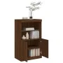 Aparador con luces LED roble marrón 60,5x37x100 cm by , Sideboards - Ref: Foro24-836671, Price: 79,27 €, Discount: %