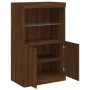 Sideboard mit LED-Lichtern in Eichenbraun 60,5x37x100 cm von , Sideboards - Ref: Foro24-836671, Preis: 79,30 €, Rabatt: %