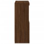 Aparador con luces LED roble marrón 60,5x37x100 cm by , Sideboards - Ref: Foro24-836671, Price: 81,00 €, Discount: %