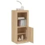 Aparador con luces LED roble Sonoma 41x37x100 cm by , Sideboards - Ref: Foro24-836646, Price: 73,04 €, Discount: %